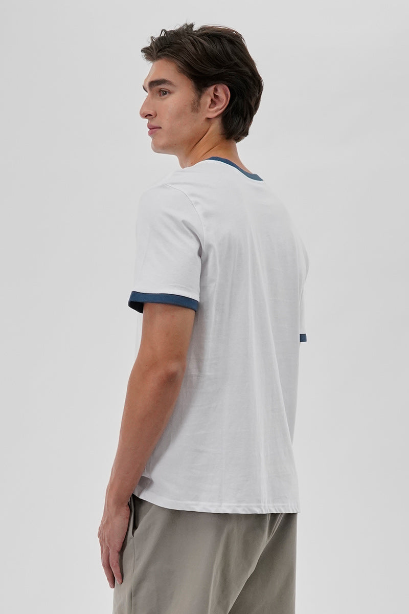 Canada Weather Gear Classic Ringer Tee - White - Mens Tees & Tank Tops - Canada Weather Gear