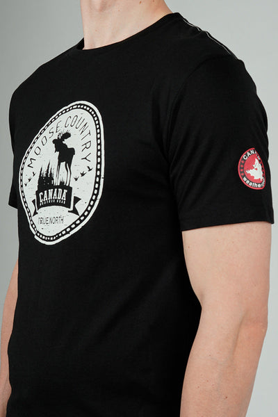 Canada Weather Gear Moose Country Print Tee - Black
