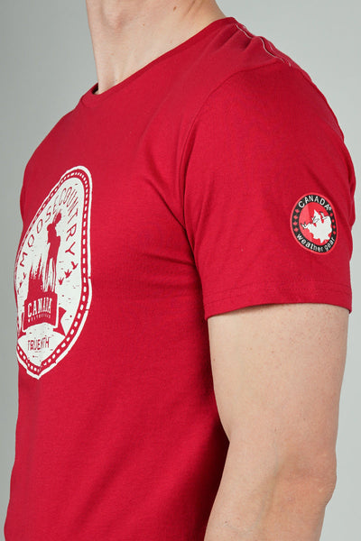 Canada Weather Gear Moose Country Print Tee - Red