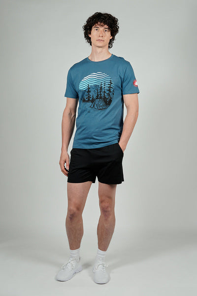 T-shirt imprimé camping Canada Weather Gear - Bleu