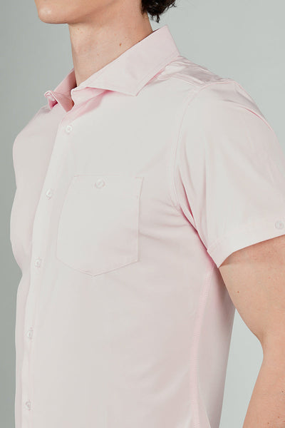 Canada Weather Gear Travel Collection Basic Button Up Casual Shirt - Blush