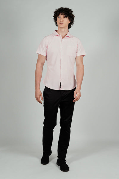 Canada Weather Gear Travel Collection Basic Button Up Casual Shirt - Blush