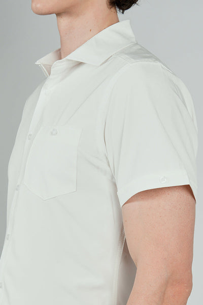 Canada Weather Gear Travel Collection Basic Button Up Casual Shirt - White