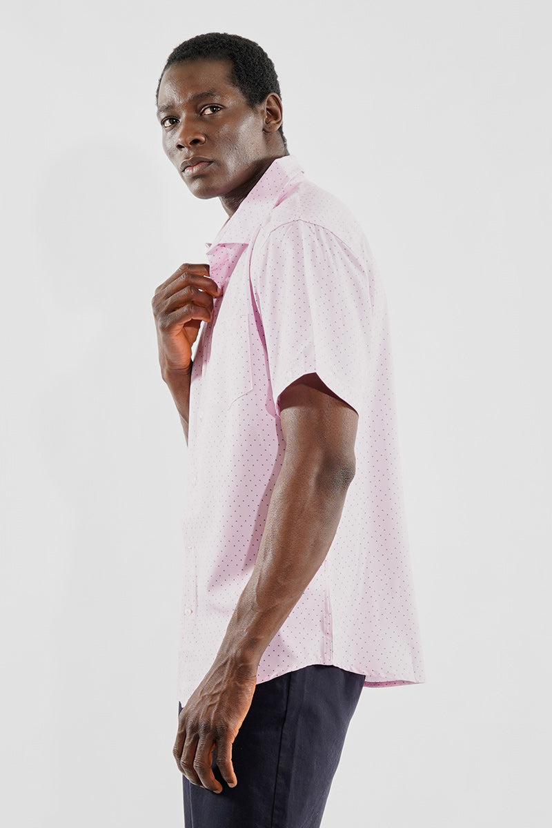 Travel Collection Patterned Button Up Casual Shirt