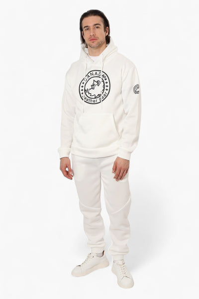 Canada Weather Gear Solid Centre Logo Hoodie - White - Mens Hoodies & Sweatshirts - Canada Weather Gear