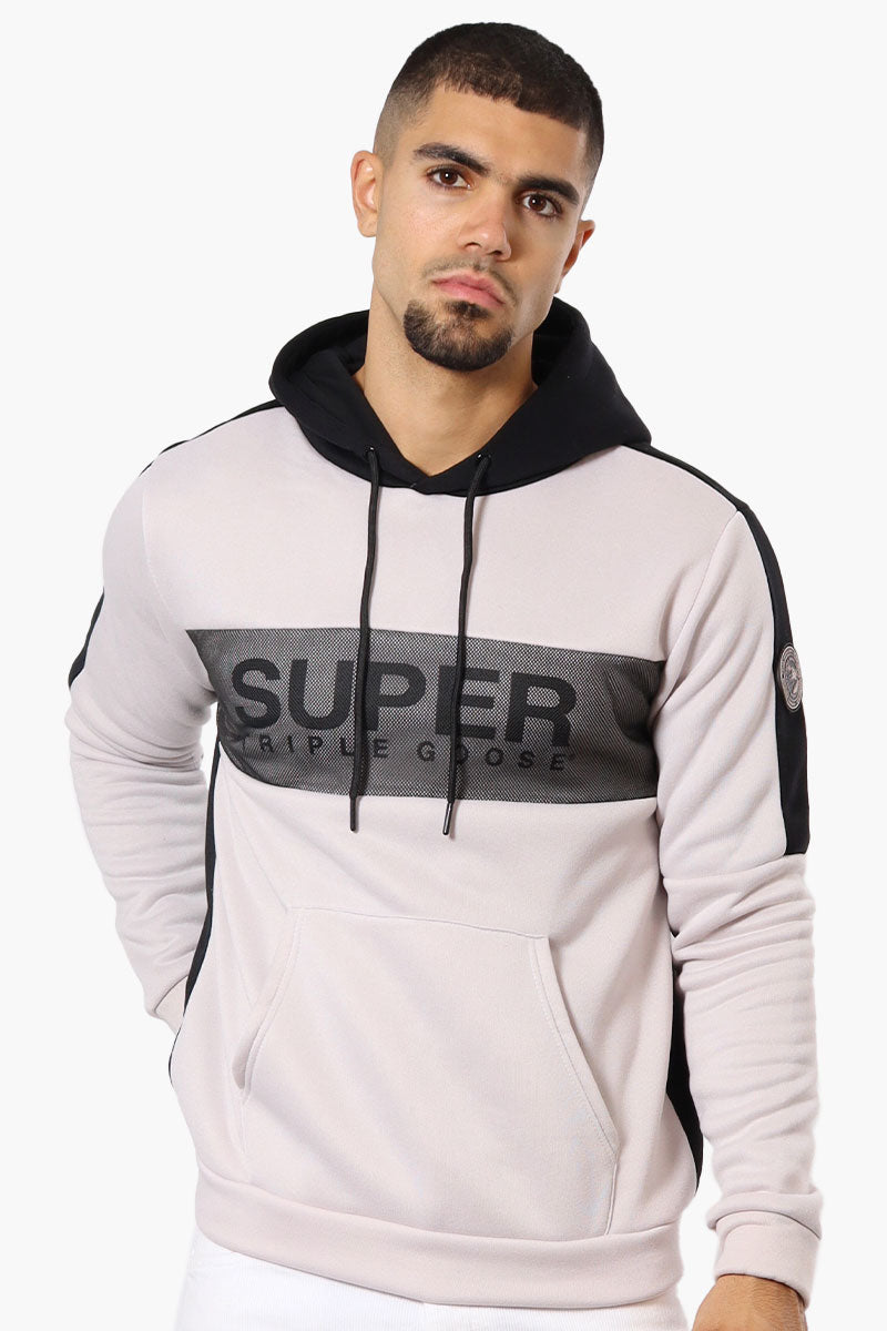 Super Triple Goose Mesh Insert Hoodie - Stone - Mens Hoodies & Sweatshirts - Canada Weather Gear