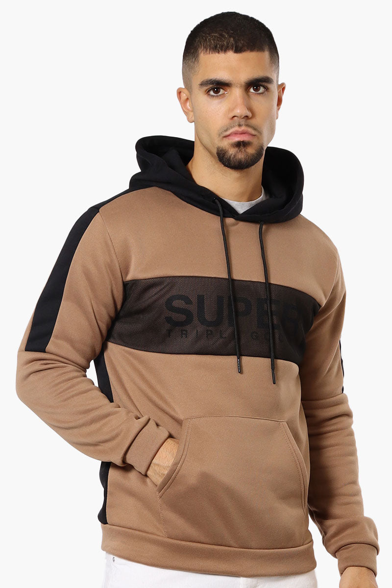 Super Triple Goose Mesh Insert Hoodie - Brown - Mens Hoodies & Sweatshirts - Canada Weather Gear