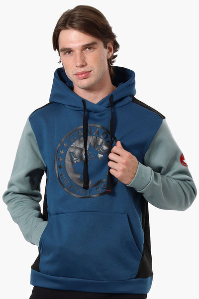 Canada Weather Gear Colour Block Hoodie - Navy - Mens Hoodies & Sweatshirts - Canada Weather Gear