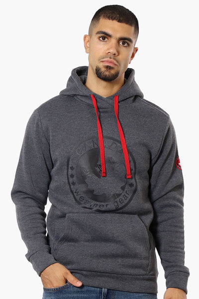 Canada Weather Gear Logo Print Hoodie - Grey - Mens Hoodies & Sweatshirts - Canada Weather Gear