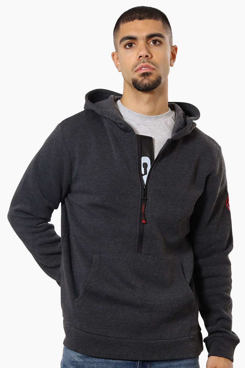 Canada Weather Gear Logo Zipper Detail Hoodie - Black - Mens Hoodies & Sweatshirts - Canada Weather Gear