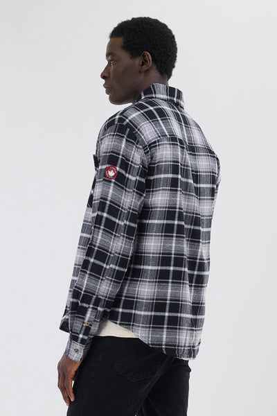 Canada Weather Gear Flannel Button Up Casual Shirt - Grey - Mens Casual Shirts - Canada Weather Gear