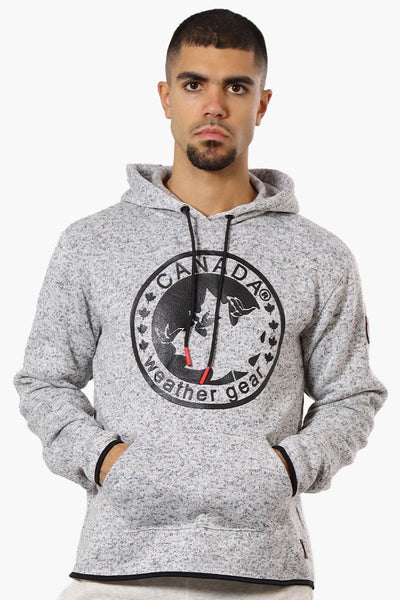 Canada Weather Gear Fleece Pullover Hoodie - Grey - Mens Hoodies & Sweatshirts - Canada Weather Gear