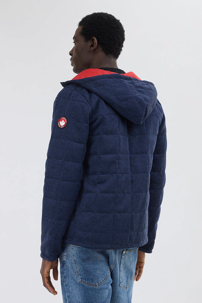 Canada Weather Gear Zip Up Hooded Lightweight Jacket - Navy - Mens Lightweight Jackets - Canada Weather Gear