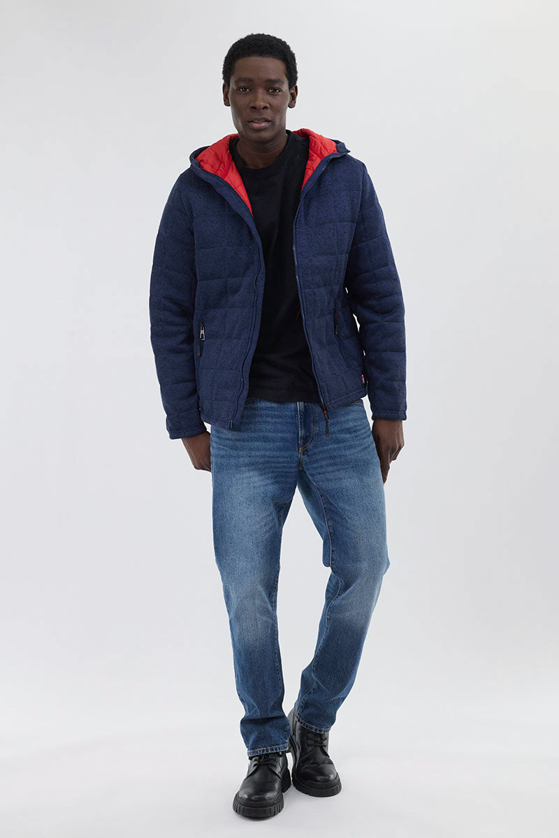 Canada Weather Gear Zip Up Hooded Lightweight Jacket - Navy - Mens Lightweight Jackets - Canada Weather Gear