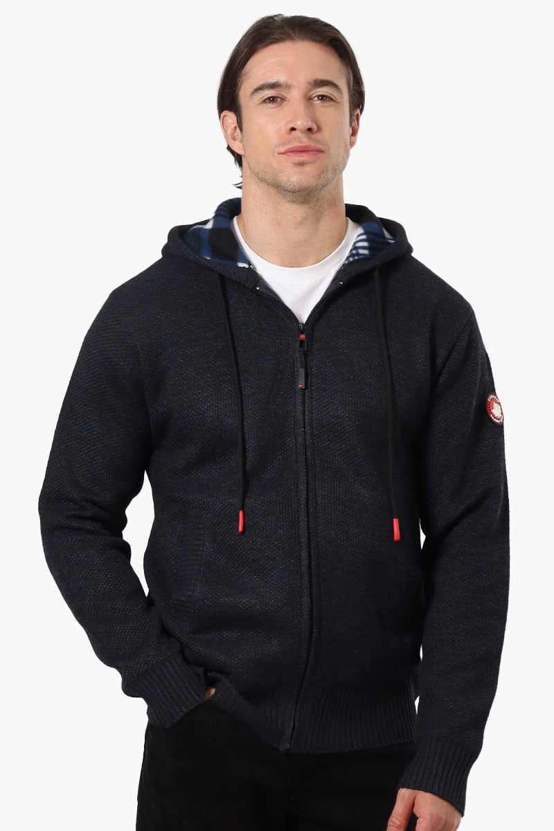 Canada Weather Gear Fleece Lined Hooded Lightweight Jacket - Navy