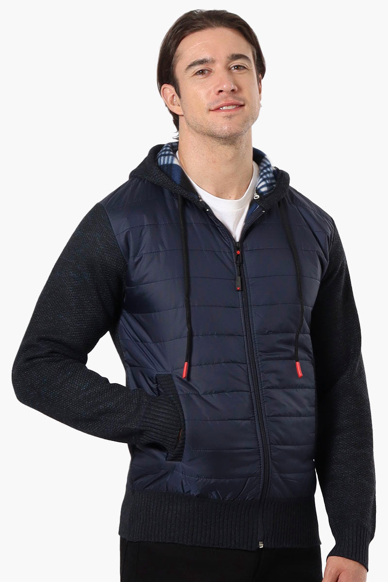 Canada Weather Gear Hooded Fleece Lined Lightweight Jacket - Navy