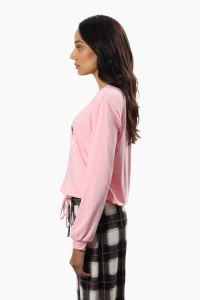 Canada Weather Gear Mama Bear Print Pajama Top - Pink - Womens Pajamas - Canada Weather Gear