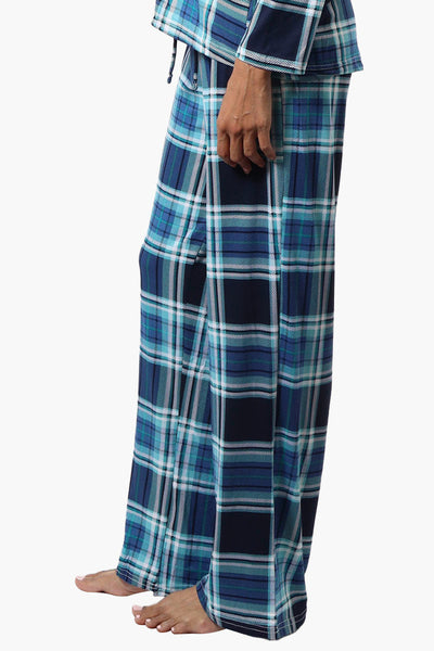 Canada Weather Gear Plaid Wide Leg Pajama Pants - Blue - Womens Pajamas - Canada Weather Gear