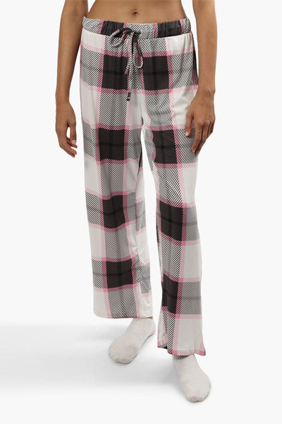 Canada Weather Gear Plaid Print Pajama Pants - Pink - Womens Pajamas - Canada Weather Gear