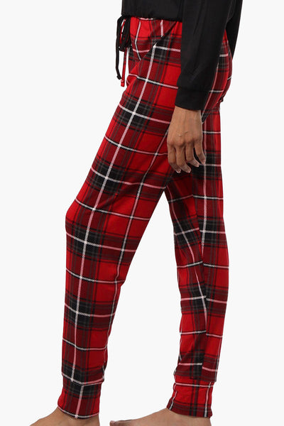 Canada Weather Gear Plaid Tie Waist Jogger Pajama Pants - Red - Womens Pajamas - Canada Weather Gear