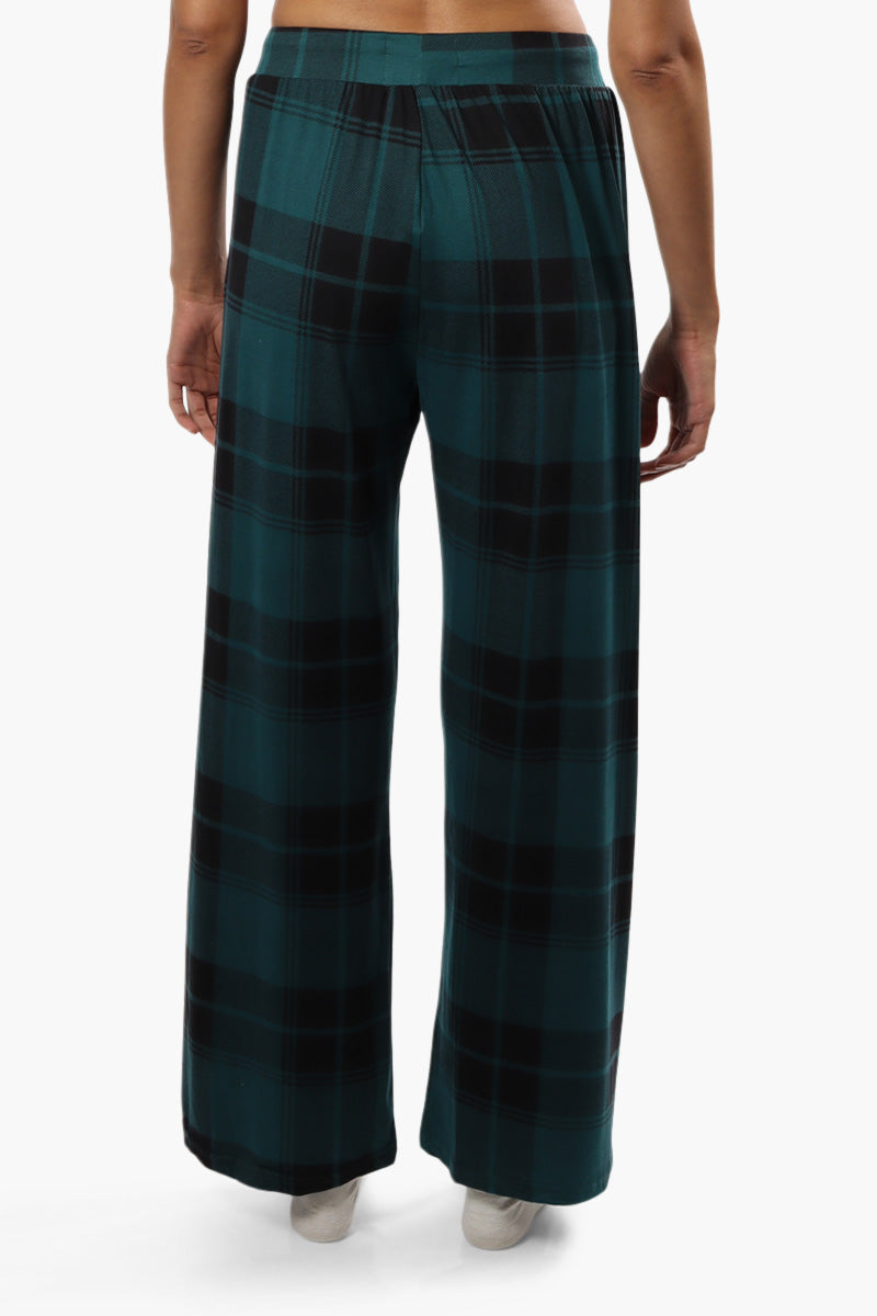 Canada Weather Gear Plaid Print Pajama Pants - Teal - Womens Pajamas - Canada Weather Gear