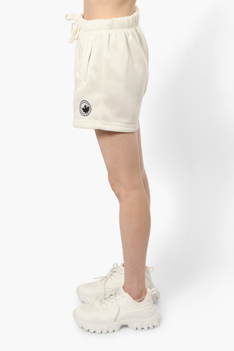 Canada Weather Gear Solid Tie Waist Shorts - Cream - Womens Shorts & Capris - Canada Weather Gear