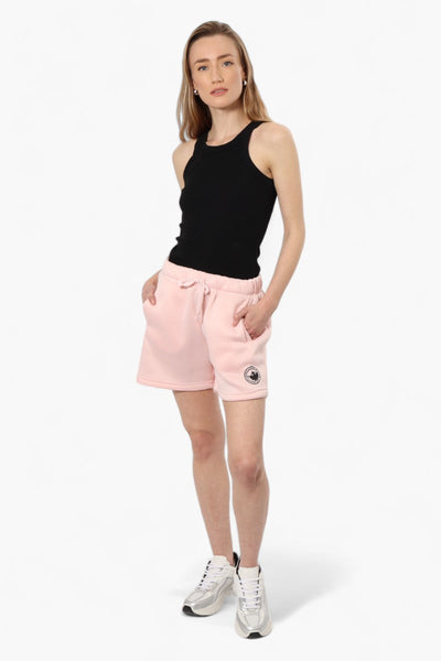Canada Weather Gear Solid Tie Waist Shorts - Pink - Womens Shorts & Capris - Canada Weather Gear