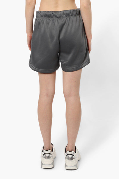 Super Triple Goose Solid Tie Waist Shorts - Grey - Womens Shorts & Capris - Canada Weather Gear