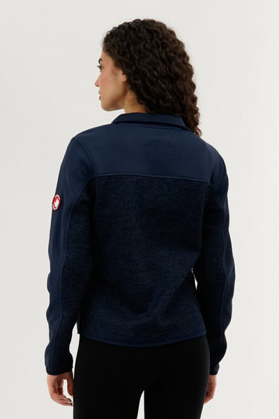 Canada Weather Gear Zip Up Knit Lightweight Jacket - Navy - Womens Lightweight Jackets - Canada Weather Gear