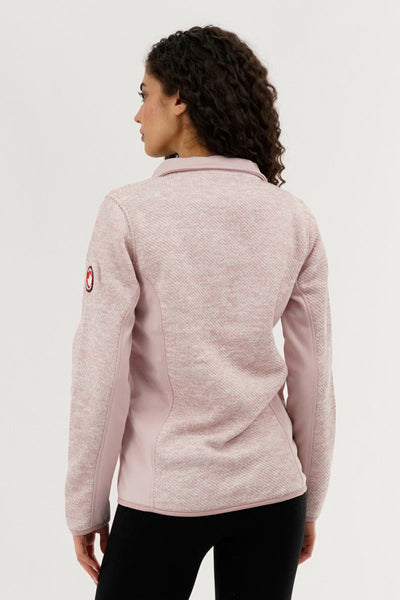 Canada Weather Gear Zip Up Knit Lightweight Jacket - Pink - Womens Lightweight Jackets - Canada Weather Gear