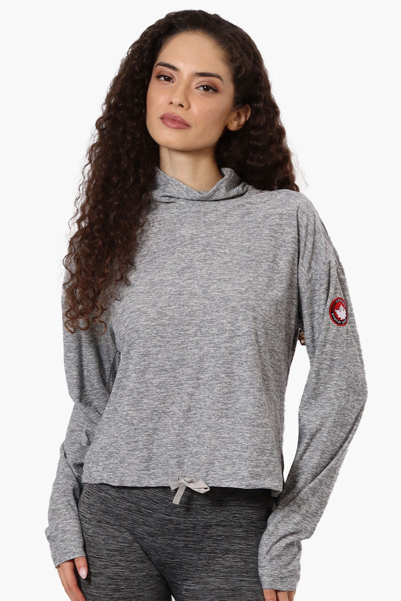 Canada Weather Gear Cowl Neck Long Sleeve Top - Grey - Womens Long Sleeve Tops - Canada Weather Gear