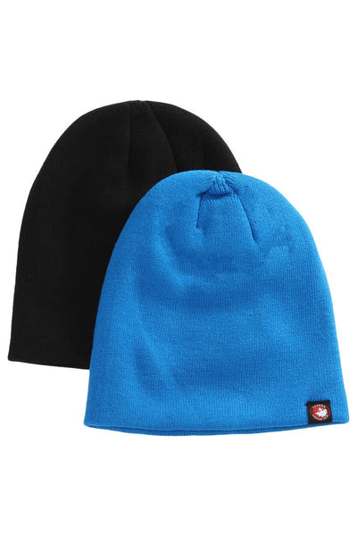 Canada Weather Gear 2 Pack Beanie Hat - Blue - Mens Hats - Canada Weather Gear