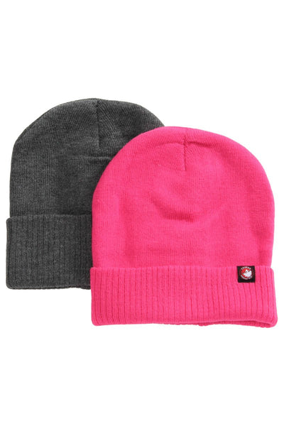 Canada Weather Gear 2 Pack Beanie Hat - Pink - Mens Hats - Canada Weather Gear