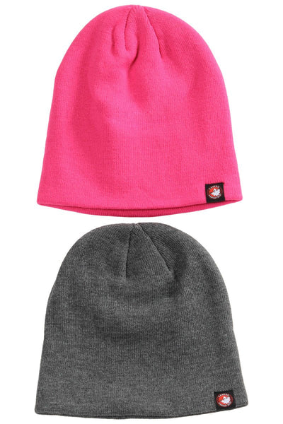 Canada Weather Gear 2 Pack Beanie Hat - Pink - Mens Hats - Canada Weather Gear