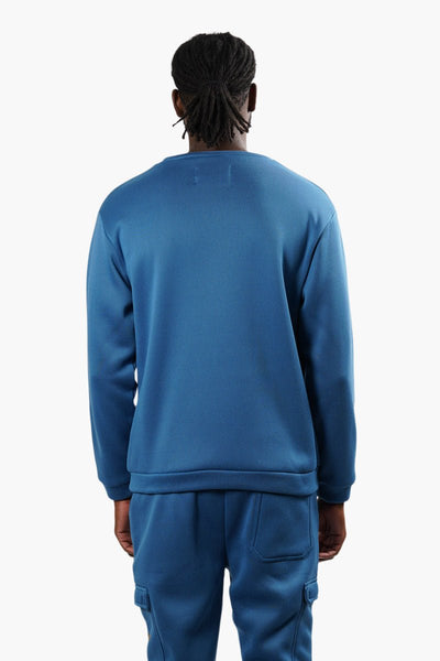 Canada Weather Gear Front Pocket Crewneck Sweatshirt - Blue - Mens Hoodies & Sweatshirts - Canada Weather Gear