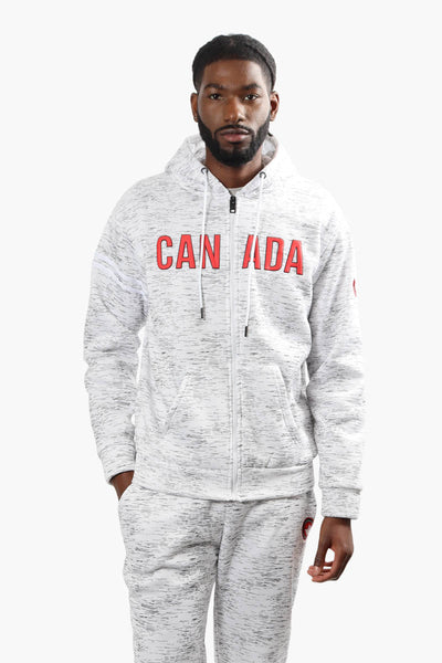 Canada Weather Gear Pattern Hoodie - White - Mens Hoodies & Sweatshirts - Canada Weather Gear
