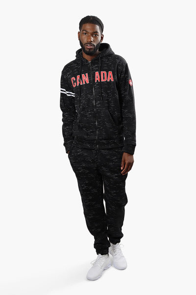 Canada Weather Gear Pattern Tie Waist Joggers - Black - Mens Joggers & Sweatpants - Canada Weather Gear