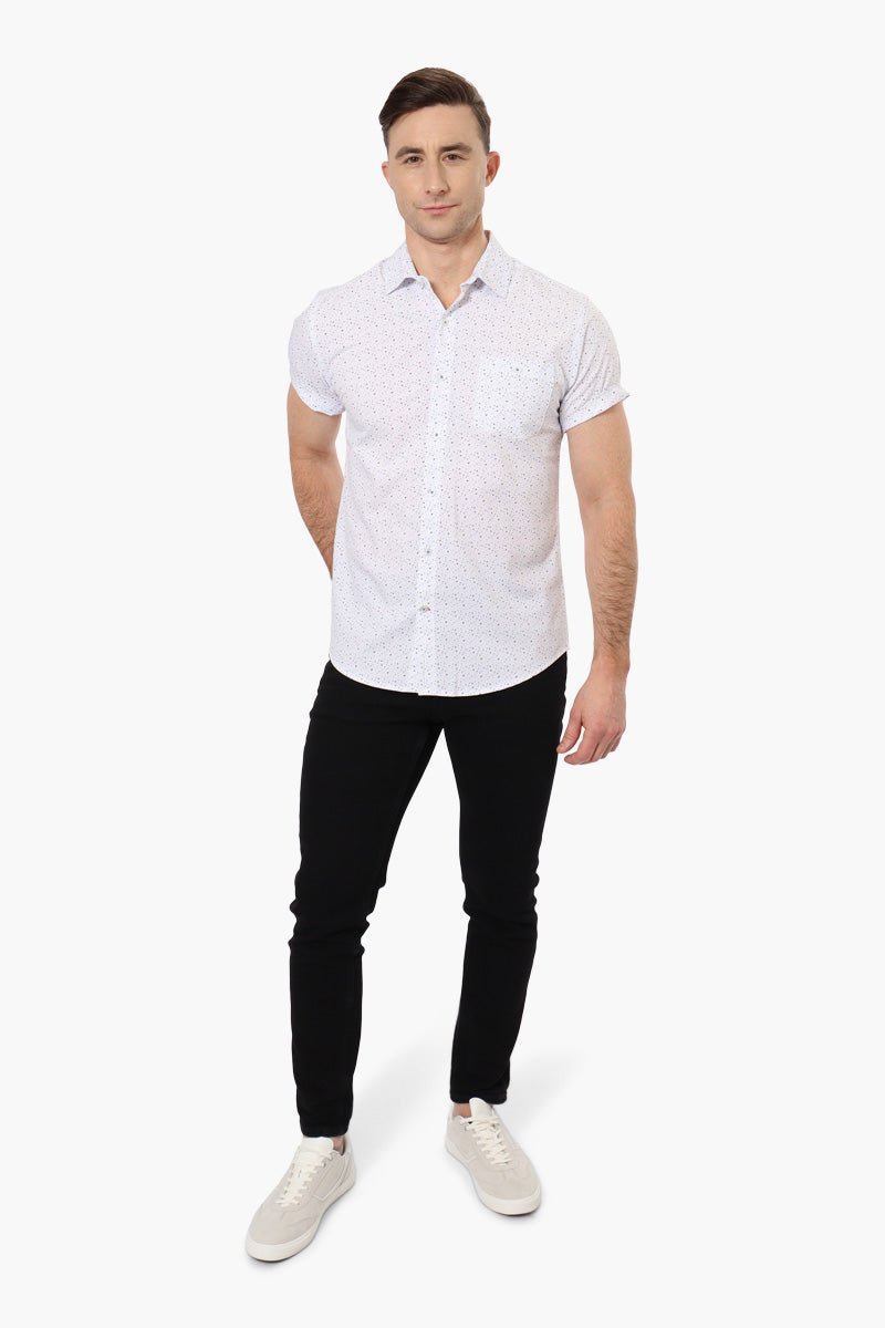 Canada Weather Gear Patterned Casual Shirt White