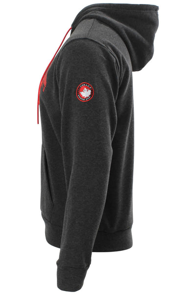Canada Weather Gear Solid Logo Hoodie - Grey - Mens Hoodies & Sweatshirts - Canada Weather Gear
