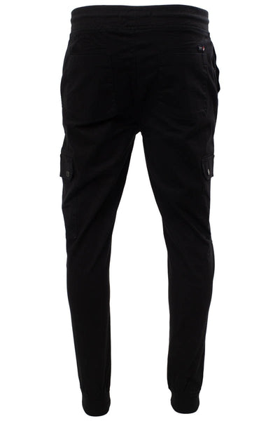 Canada Weather Gear Solid Tie Waist Cargo Pants - Black - Mens Pants - Canada Weather Gear