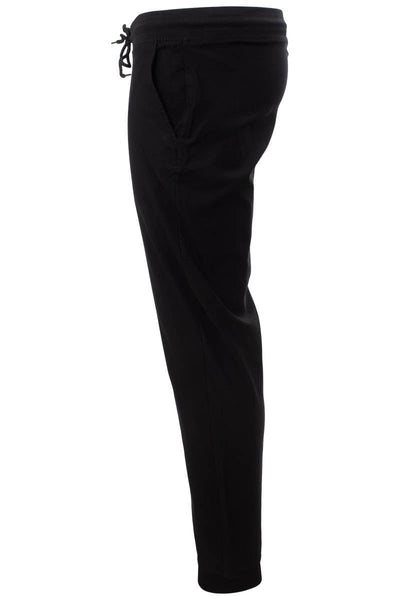 Canada Weather Gear Solid Tie Waist Jogger Pants - Black - Mens Pants - Canada Weather Gear