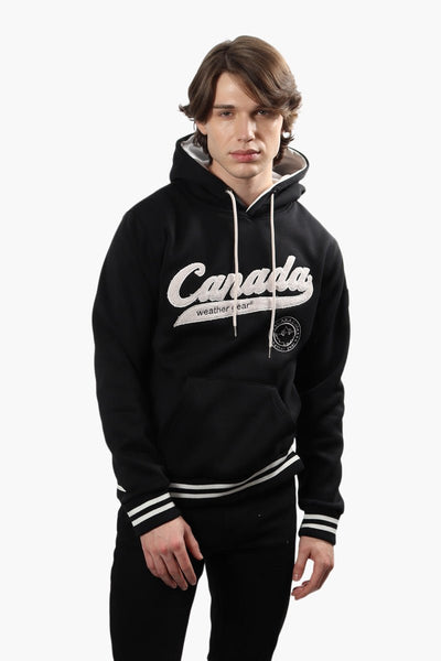 Canada Weather Gear Striped Cuff Hoodie - Black - Mens Hoodies & Sweatshirts - Canada Weather Gear