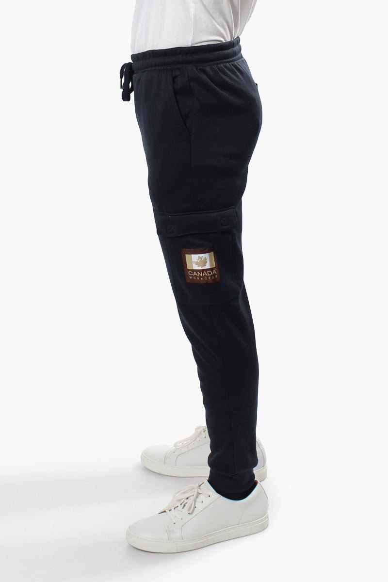 Canada Work Gear Solid Cargo Joggers - Navy - Mens Joggers & Sweatpants - Canada Weather Gear