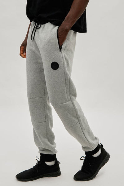 Super Triple Goose Basic Zipper Pocket Joggers - Grey
