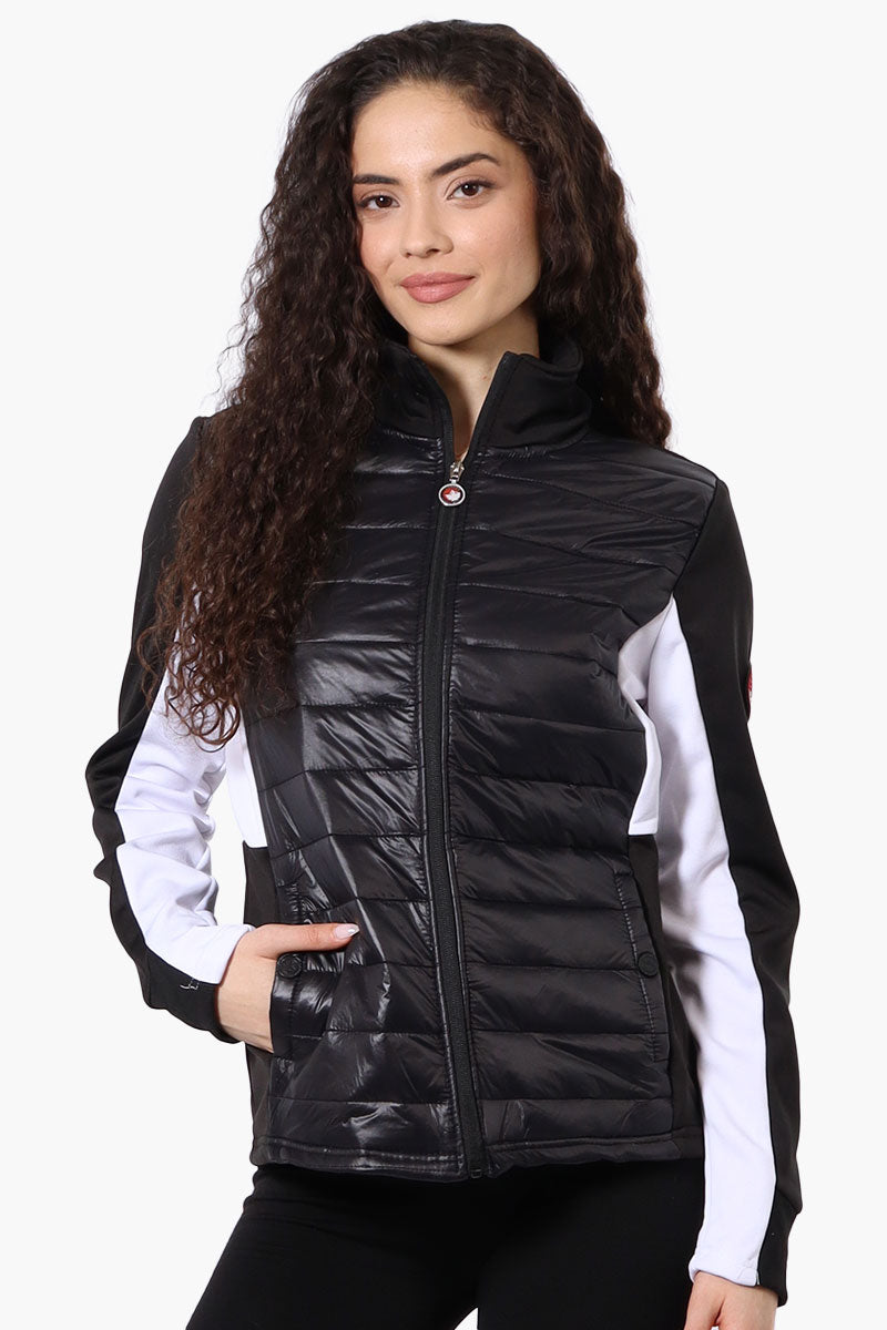 Canada Weather Gear Nylon Puffer Lightweight Jacket - Black - Womens Lightweight Jackets - Canada Weather Gear