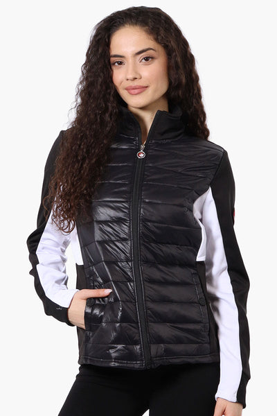 Canada Weather Gear Nylon Puffer Lightweight Jacket - Black - Womens Lightweight Jackets - Canada Weather Gear