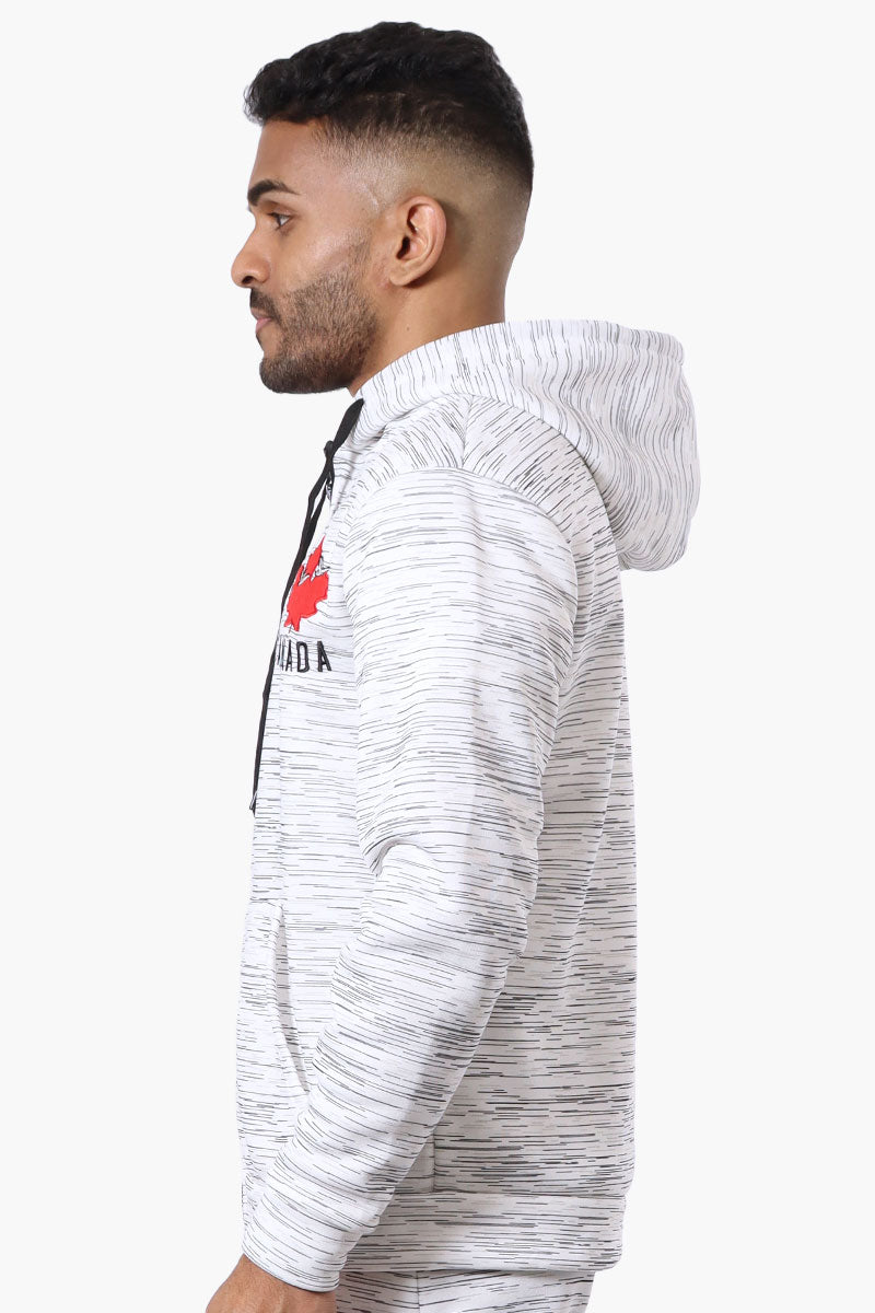 Canada Weather Gear Patterned Zip Up Hoodie - White - Mens Hoodies & Sweatshirts - Canada Weather Gear