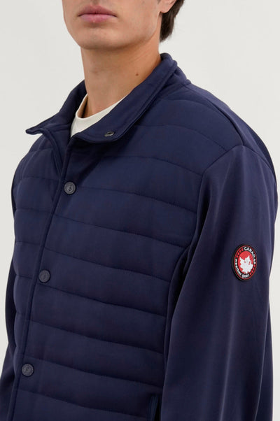 Canada Weather Gear Quilted Snap Button Lightweight Jacket - Navy - Mens Lightweight Jackets - Canada Weather Gear