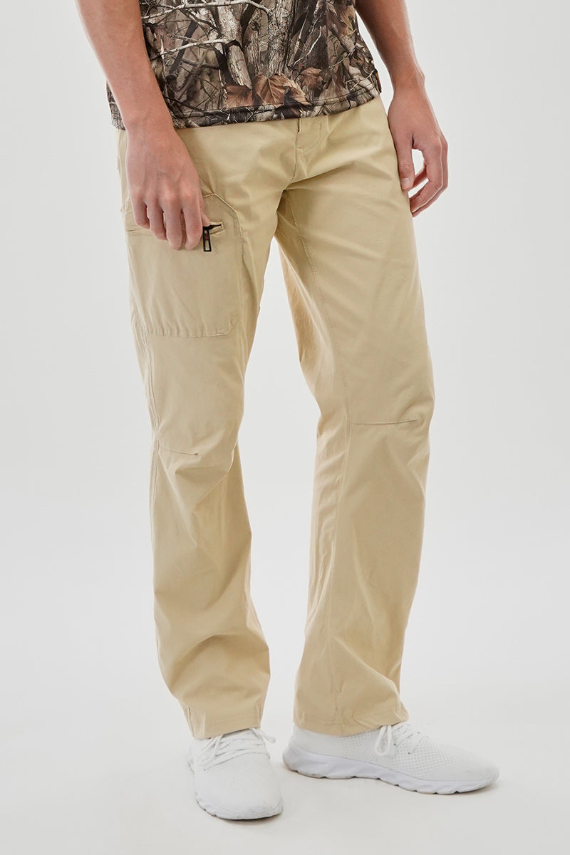 Canada Weather Gear Adventure Bound Solid Cargo Pants - Beige - Mens Pants - Canada Weather Gear