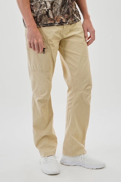 Canada Weather Gear Adventure Bound Solid Cargo Pants - Beige - Mens Pants - Canada Weather Gear